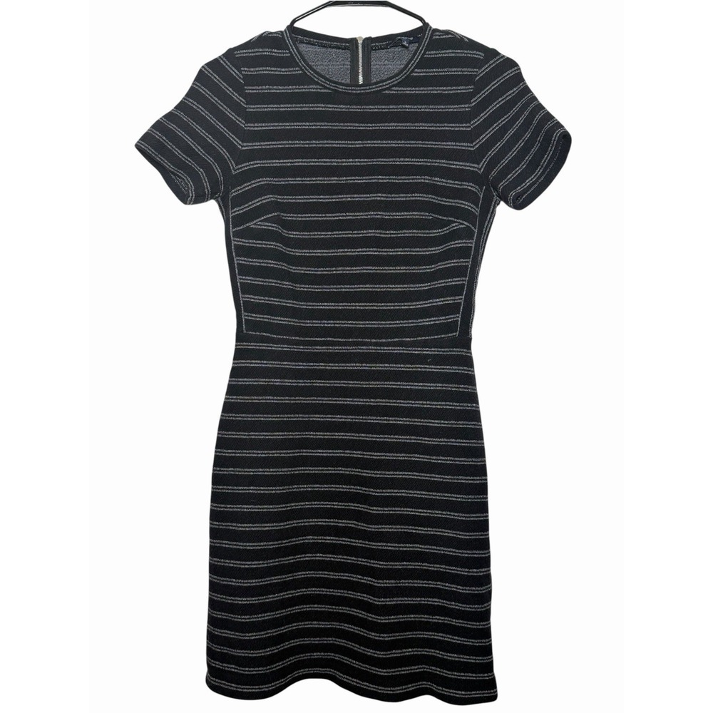 Madewell Women's Size 0 Striped Knit Bodycon Dress Preppy Classic